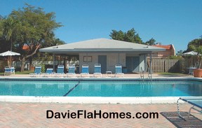 The pool at Arrowhead Golf and Tennis Club in Davie Florida