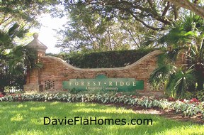 Welcome to Forest Ridge in Davie Florida