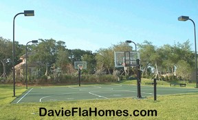 Basketball court at Long Lake Ranches in Davie FL