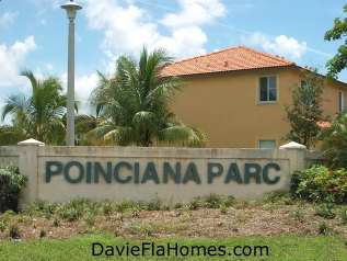 Poinciana Parc in Davie Florida - sign