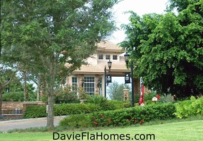 Guard gate at Long Lake Estates in Davie FL